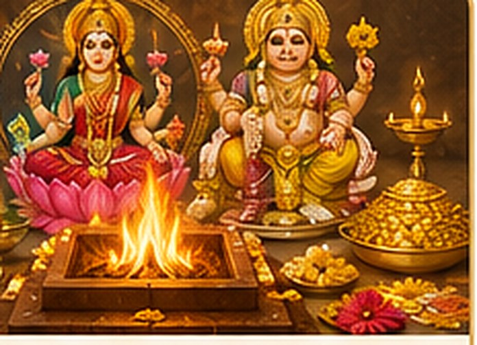 Lakshmi Kubera Homa illustration